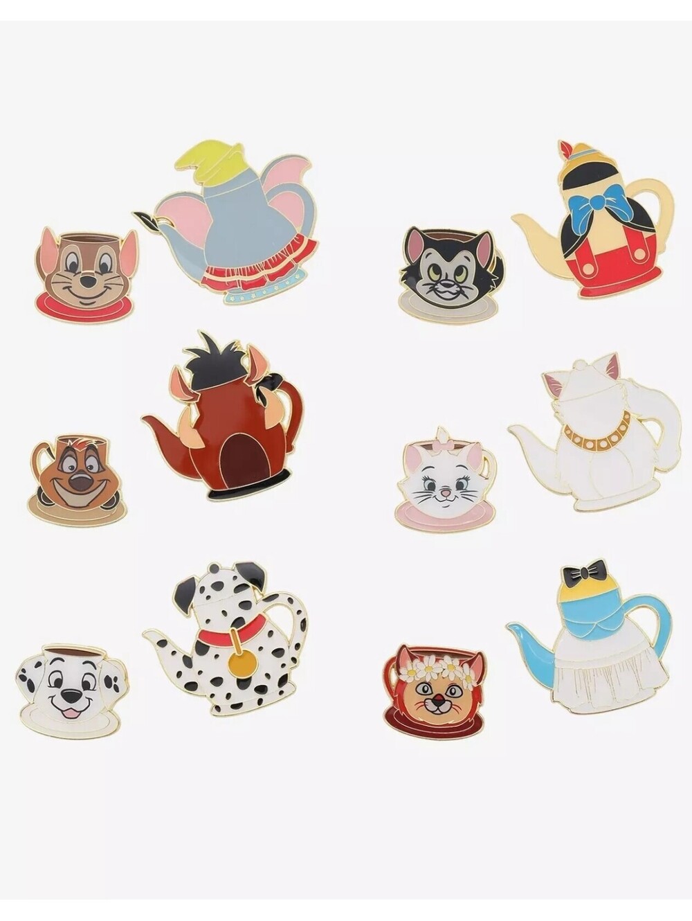 Loungefly Disney Characters Teapot & Teacup Blind Box Pins- Full Set 12 Pins
